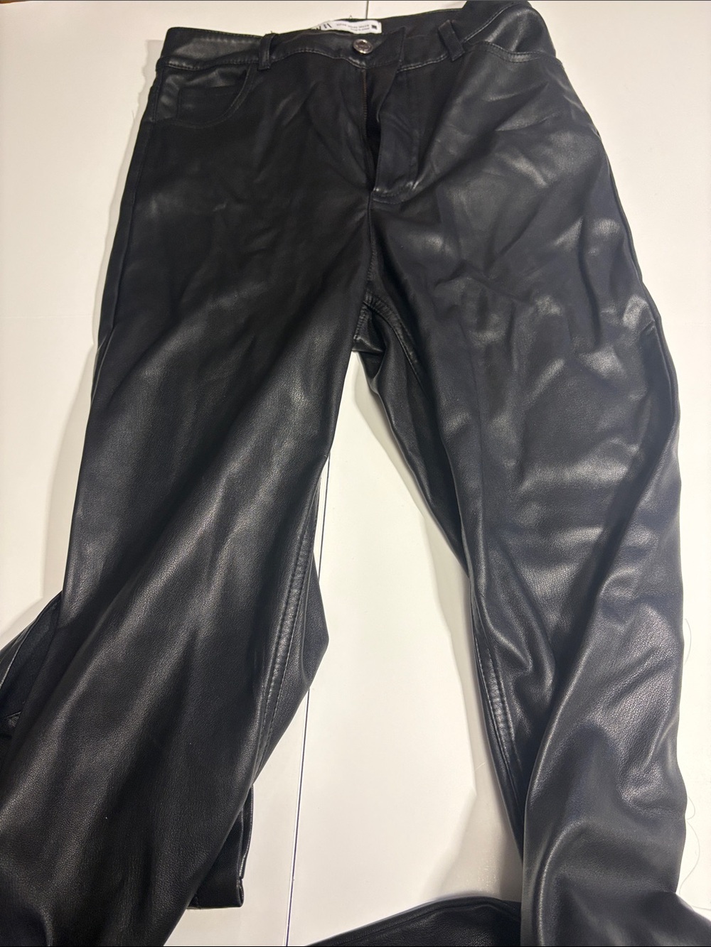 ZaraBlack Faux Leather Pants 0016